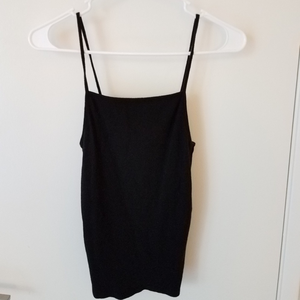 Black Tank Crop Top